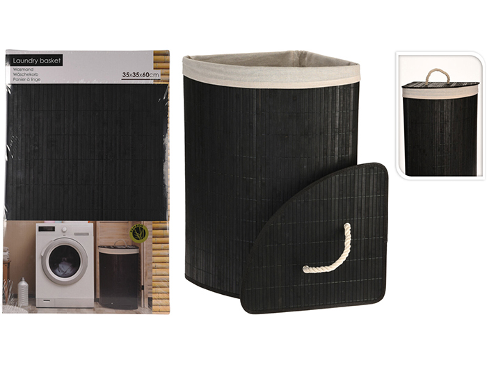bamboo-corner-shaped-laundry-basket-black-60cm