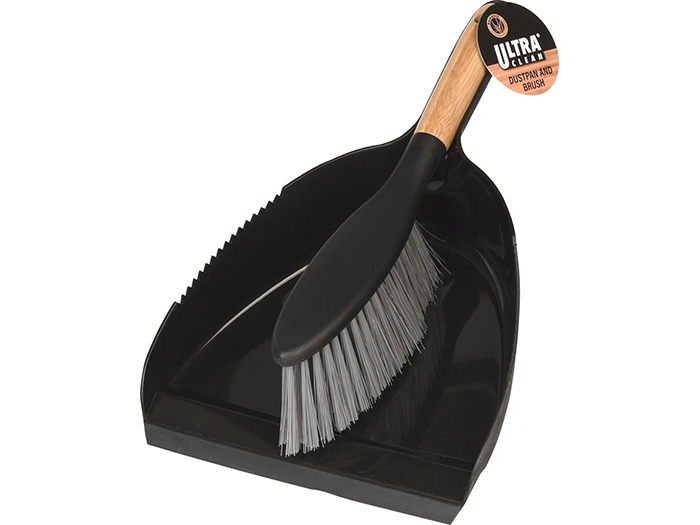 hand-dustpan-brush-with-bamboo-handle-black