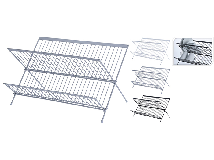 metal-folding-dish-plate-rack-drainer-3-assorted-colours