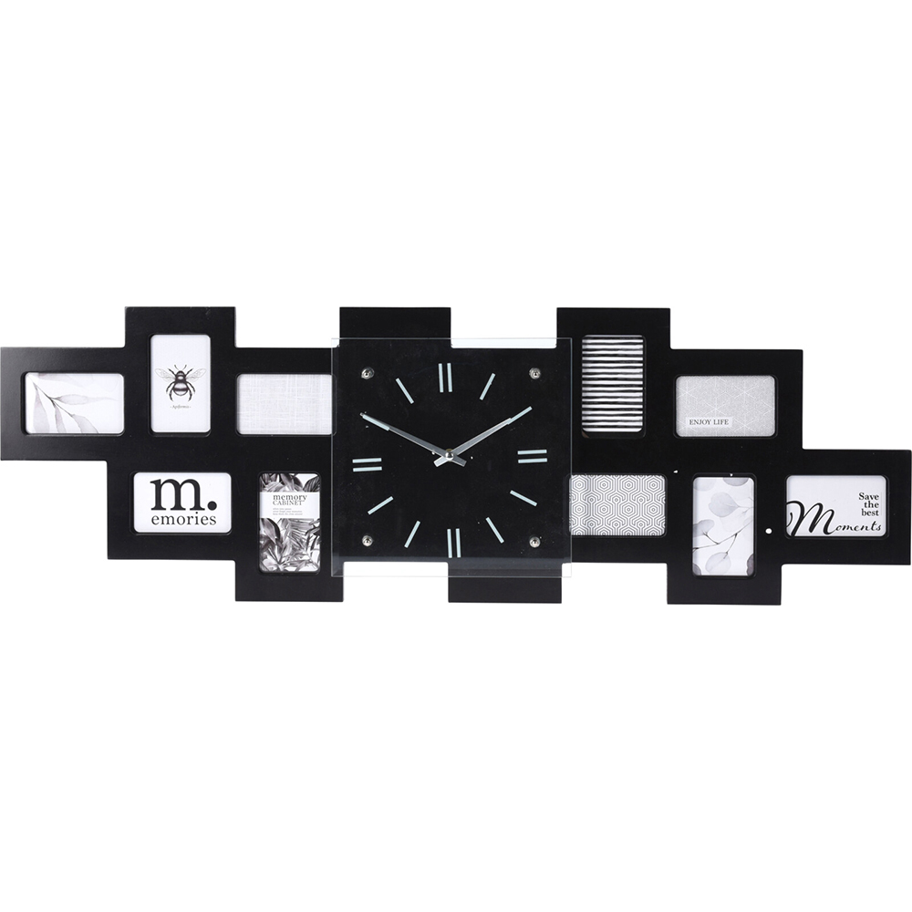 wall-clock-with-collage-photo-frame-black-80cm