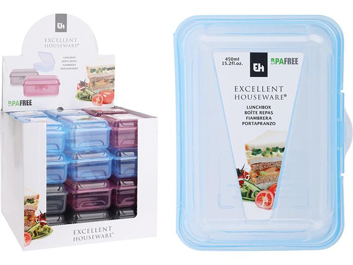 excellent-houseware-plastic-food-container-450ml-3-assorted-colours