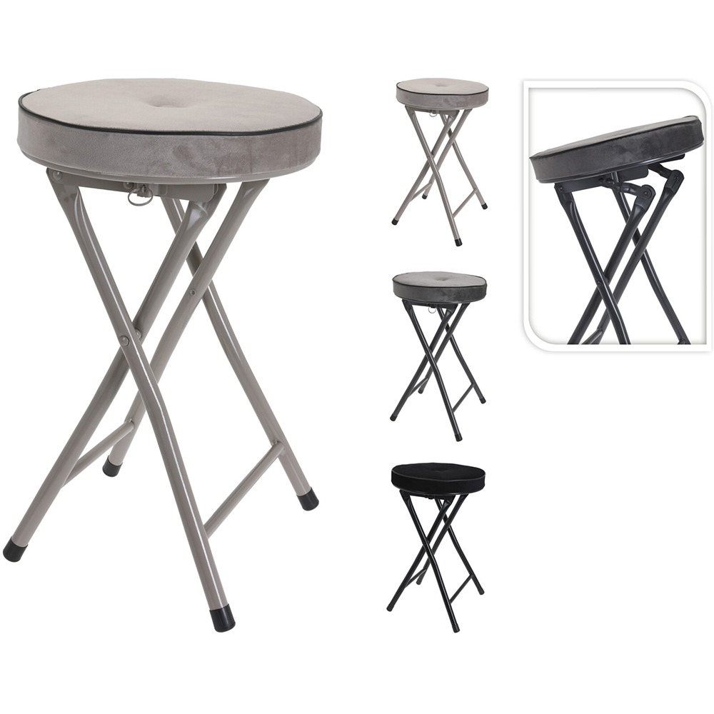 velvet-cushioned-folding-stool-3-assorted-colours