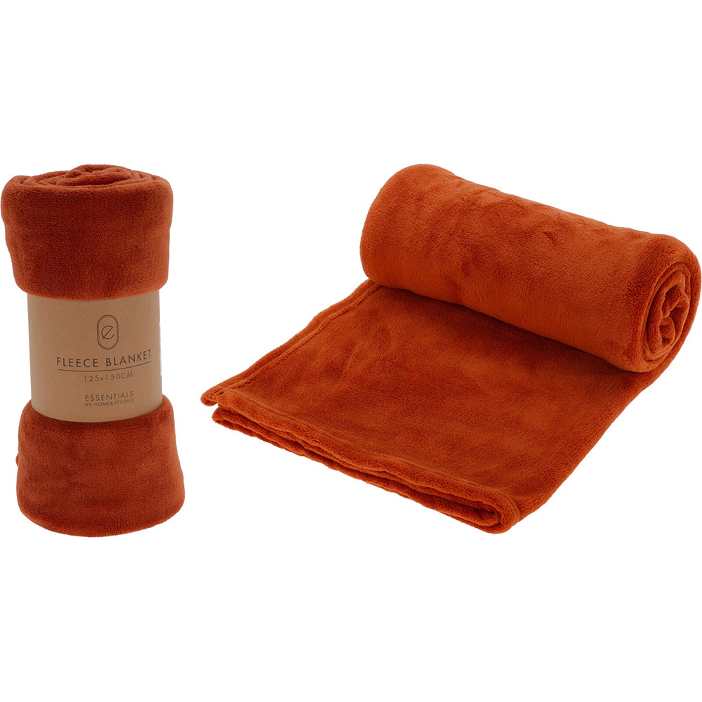 coral-polyester-fleece-blanket-tobacco-red-125cm-x-150cm