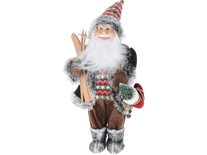 christmas-plush-santa-claus-figurine-holding-ski-57cm