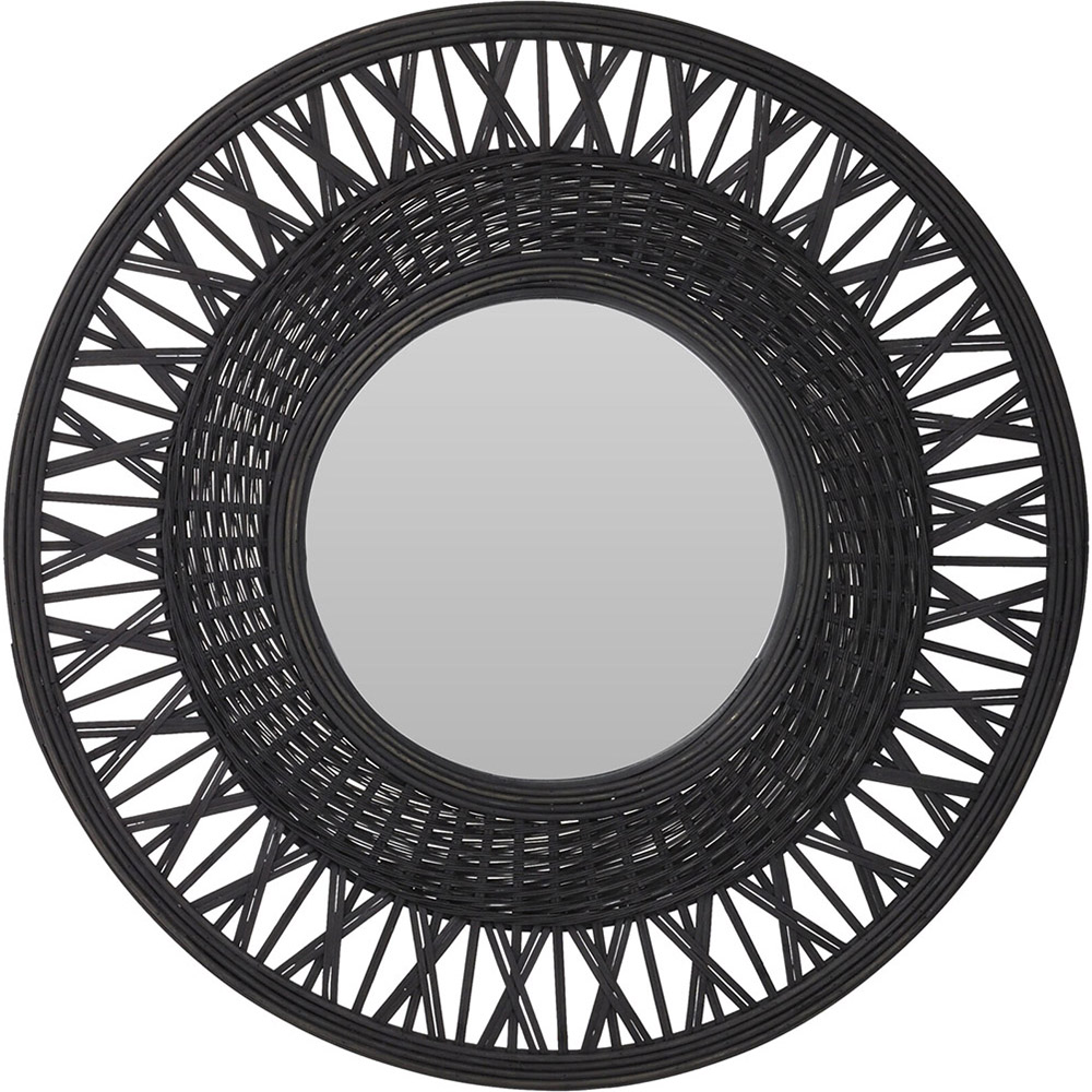 ethnic-design-bamboo-round-wall-mirror-black-56cm