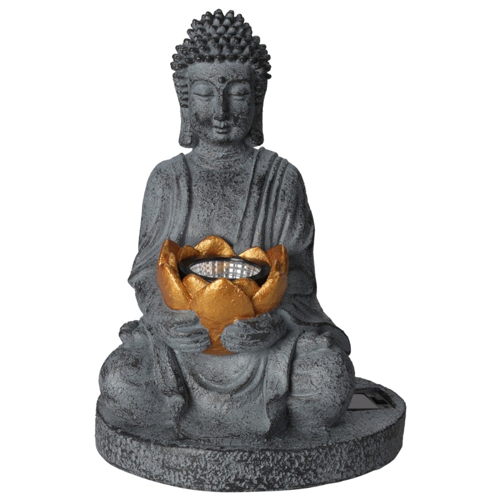 solarlight-in-polystone-buddha