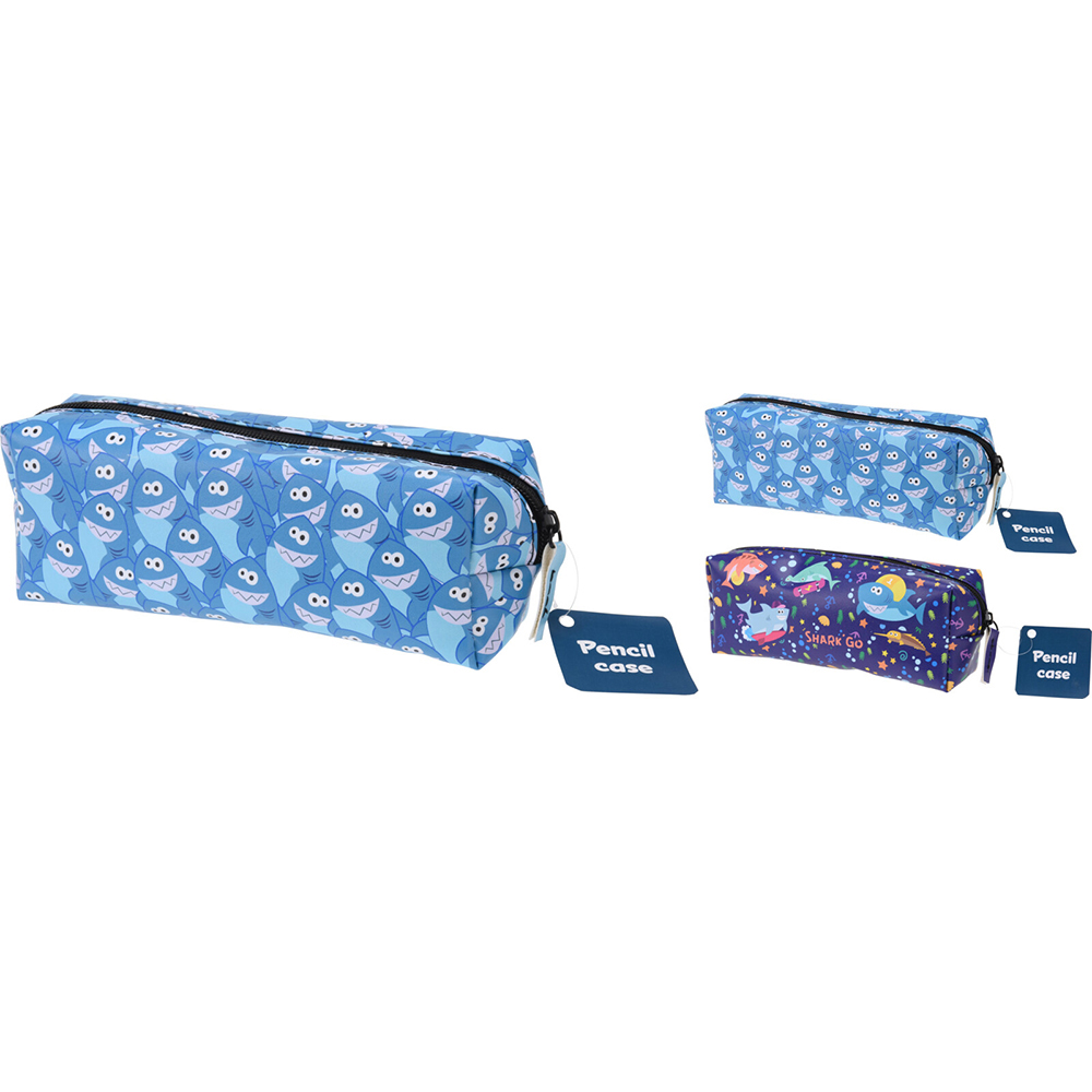 shark-design-pencil-case-19-5cm-x-5-5cm-x-7-5cm-2-assorted-colours