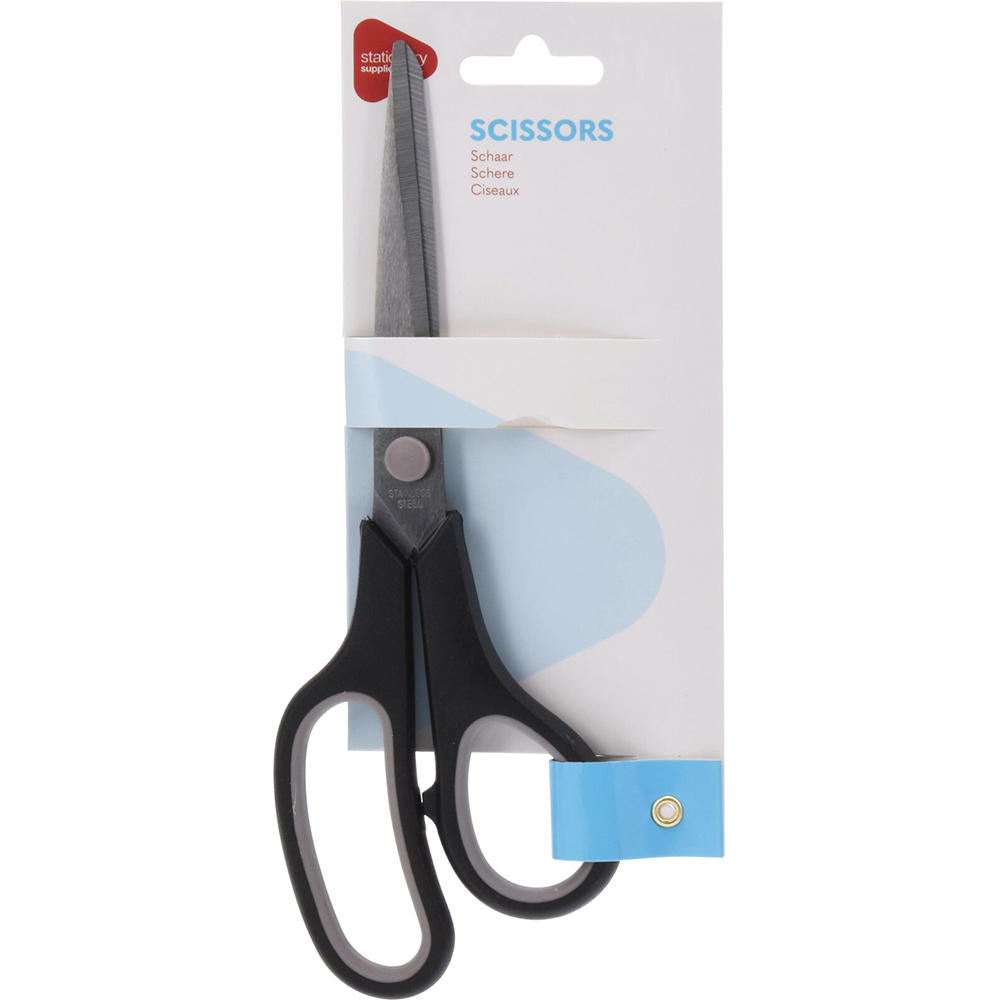 basic-craft-scissors-flexible-grip-blue-21cm