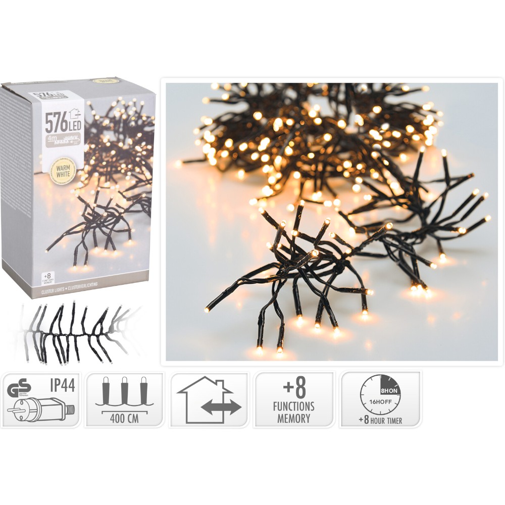 christmas-cluster-lighting-576-led-4m-with-timer-warm-white