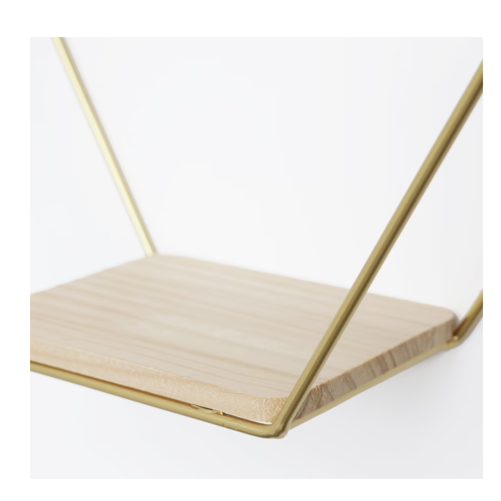 double-hexagon-metal-wood-shelf-wall-rack-gold