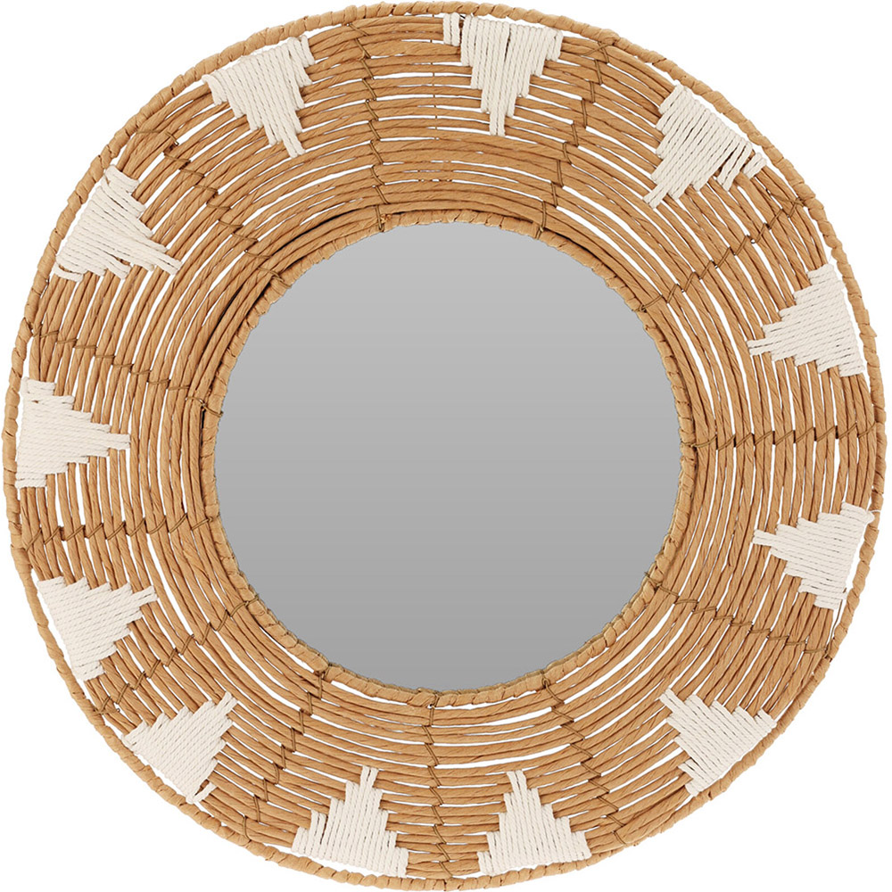 flower-design-rattan-round-wall-mirror-brown-white-50cm