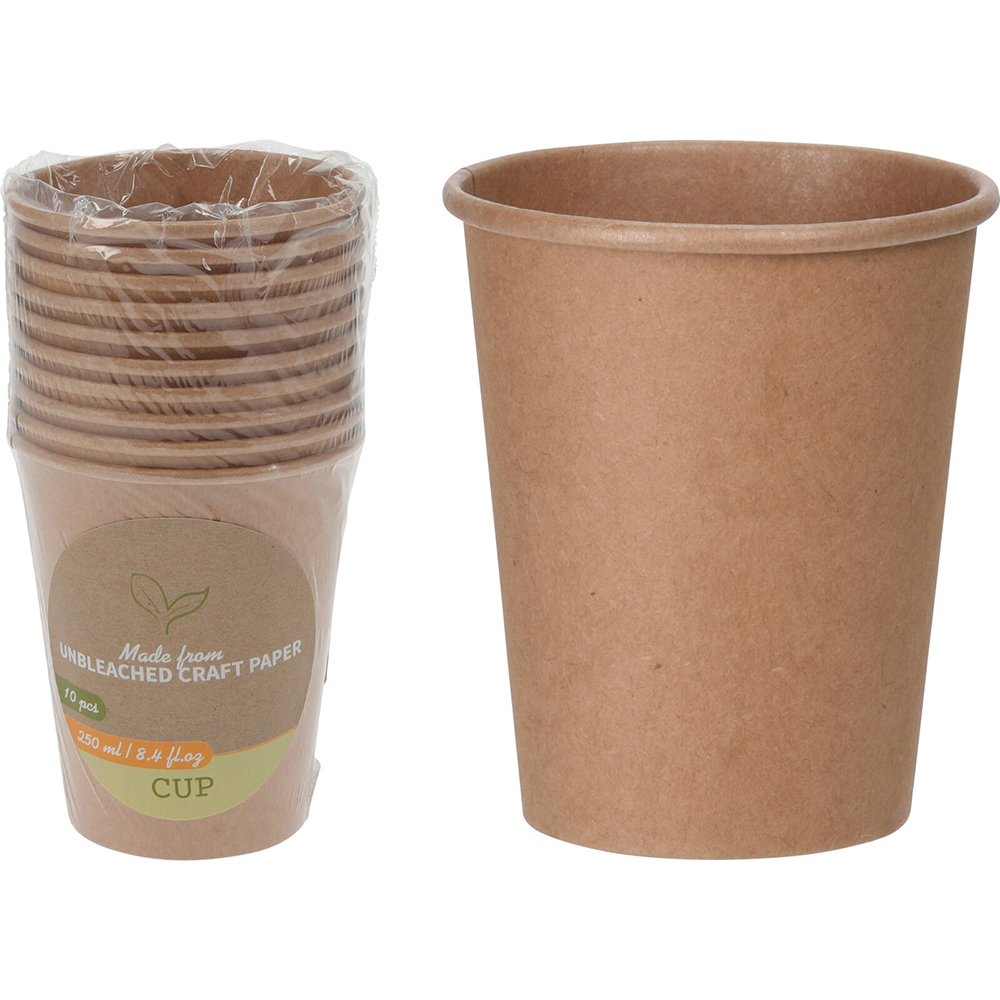 kraft-paper-disposable-cups-pack-of-10-pieces-250ml