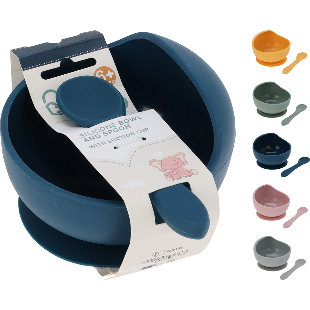 baby-silicone-bowl-with-spoon-5-assorted-colours