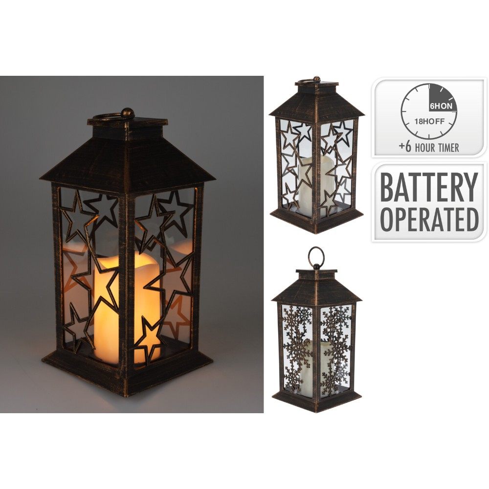 christmas-lantern-led-battery-operated-timer-28-cm-black-warm-white-light-2-assorted-designs