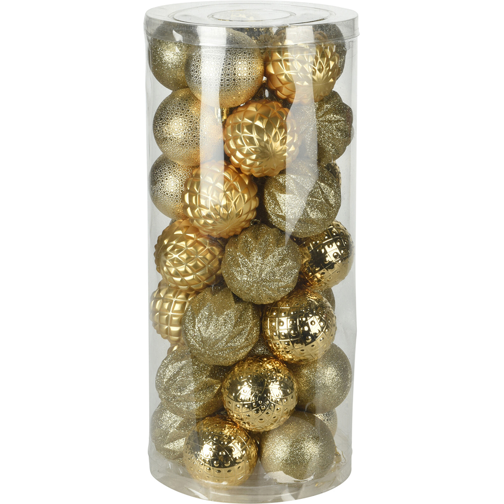 christmas-baubles-set-of-35-pcs-gold-mix-plastic-balls-6-cm