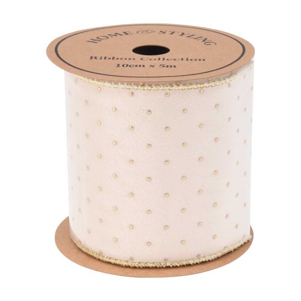 christmas-ribbon-textile-velvet-with-golden-dots-5-cm-x-100-cm-2-assorted-colours