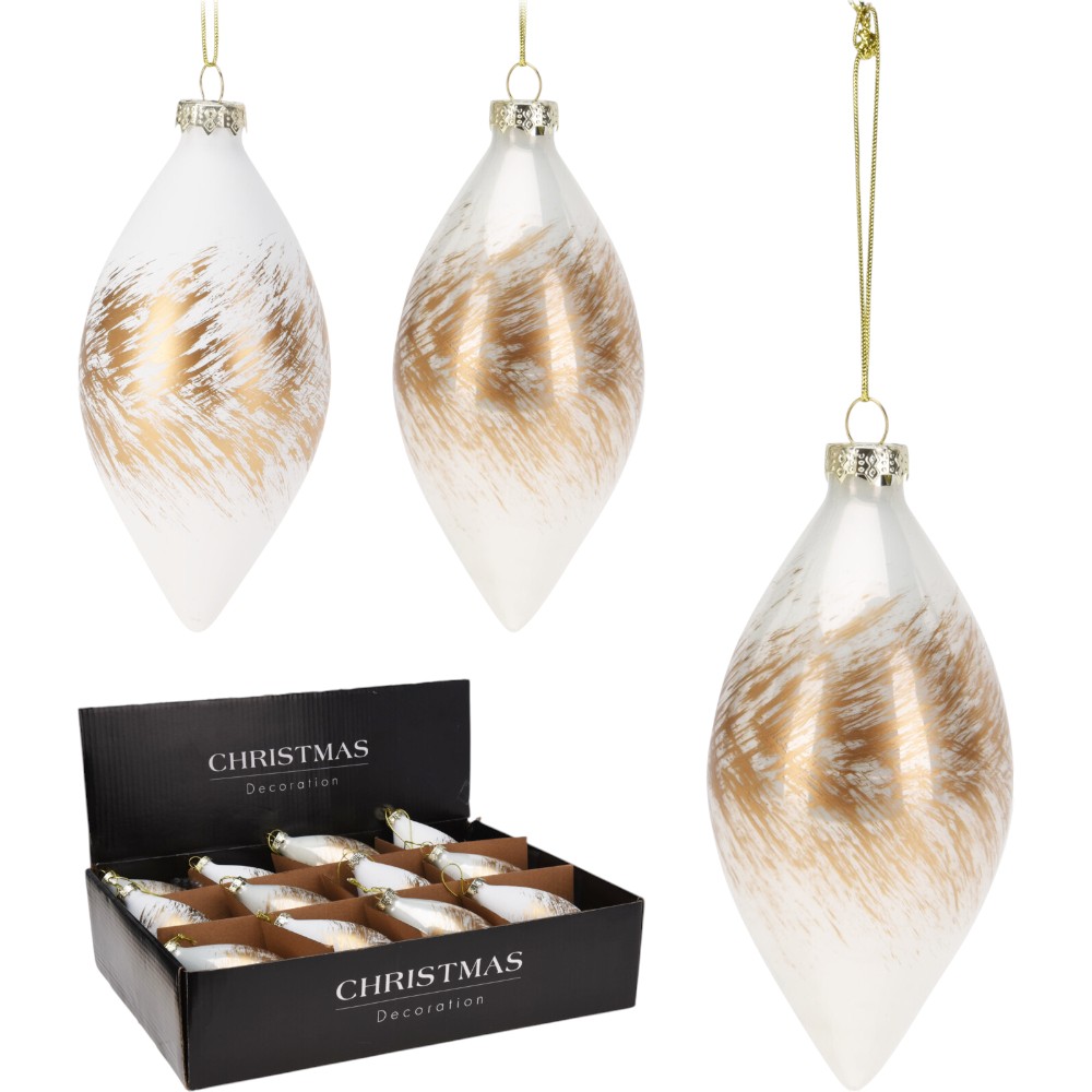 christmas-tree-bauble-matte-gold-glass-14-cm-2-assorted-designs