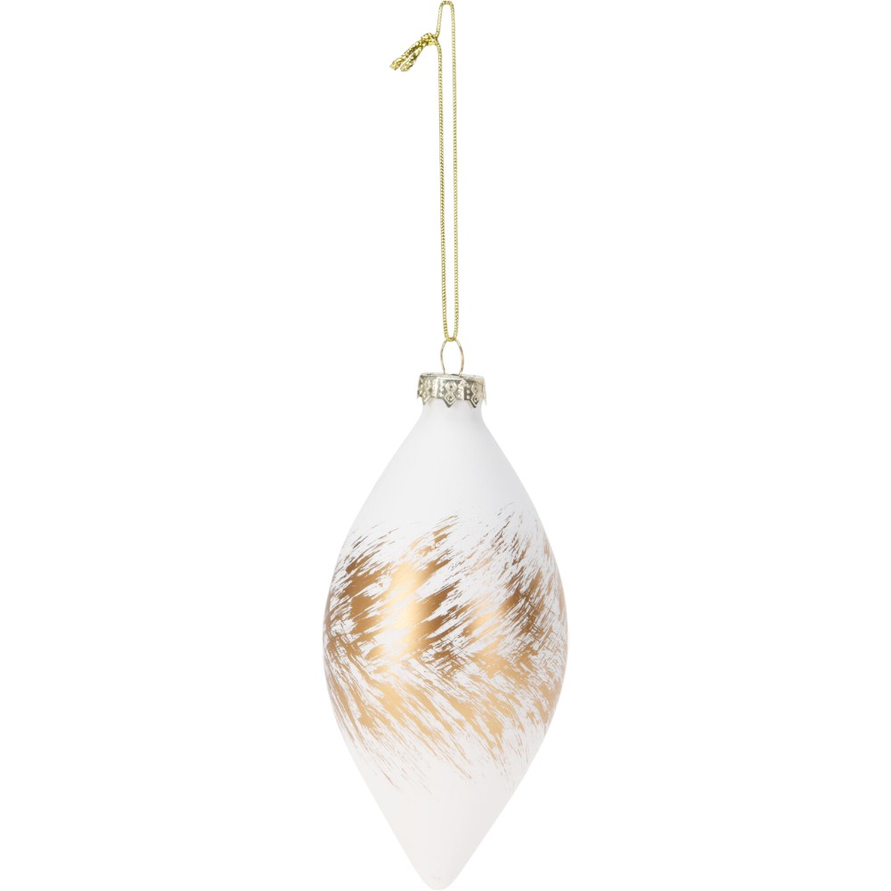 christmas-tree-bauble-matte-gold-glass-14-cm-2-assorted-designs