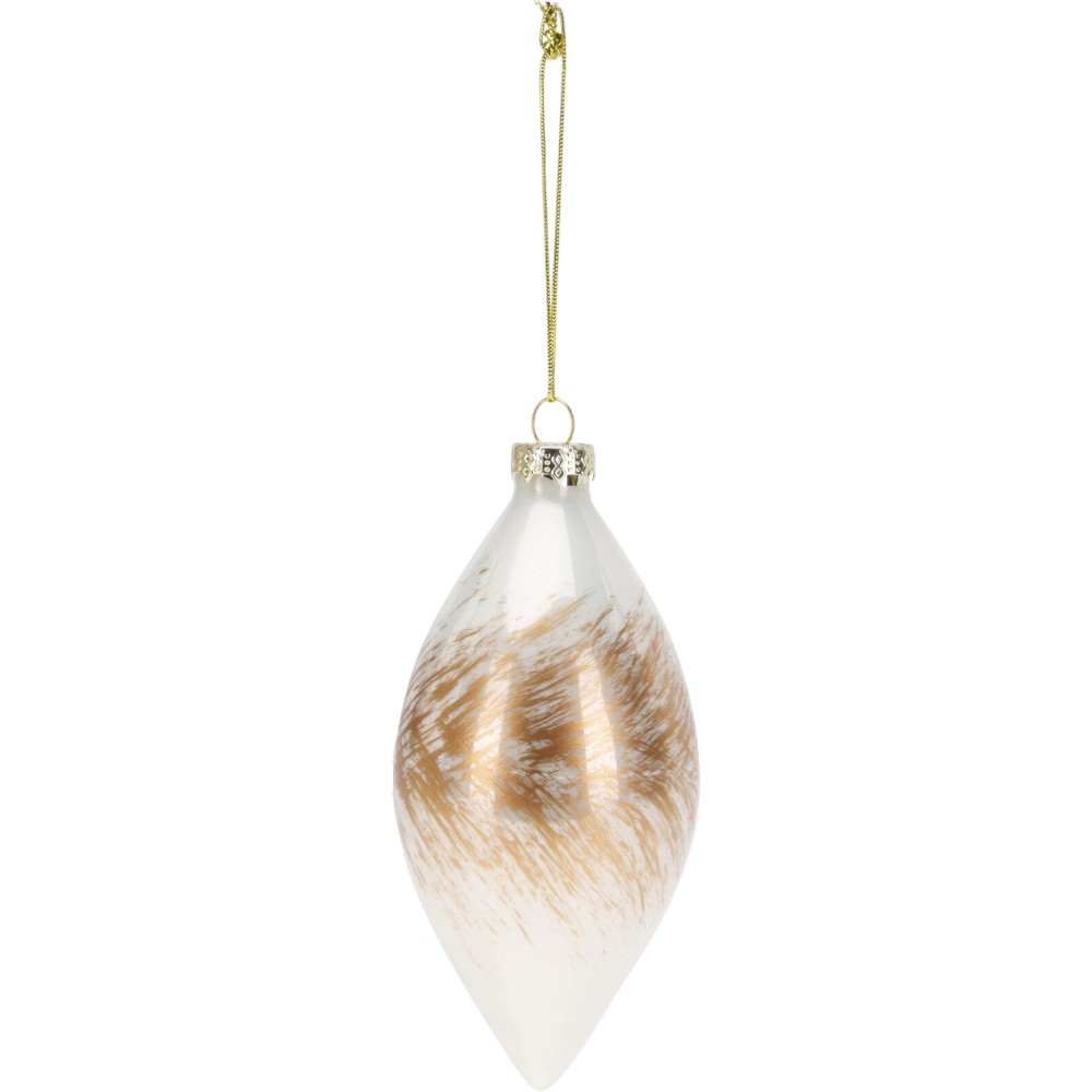 christmas-tree-bauble-matte-gold-glass-14-cm-2-assorted-designs