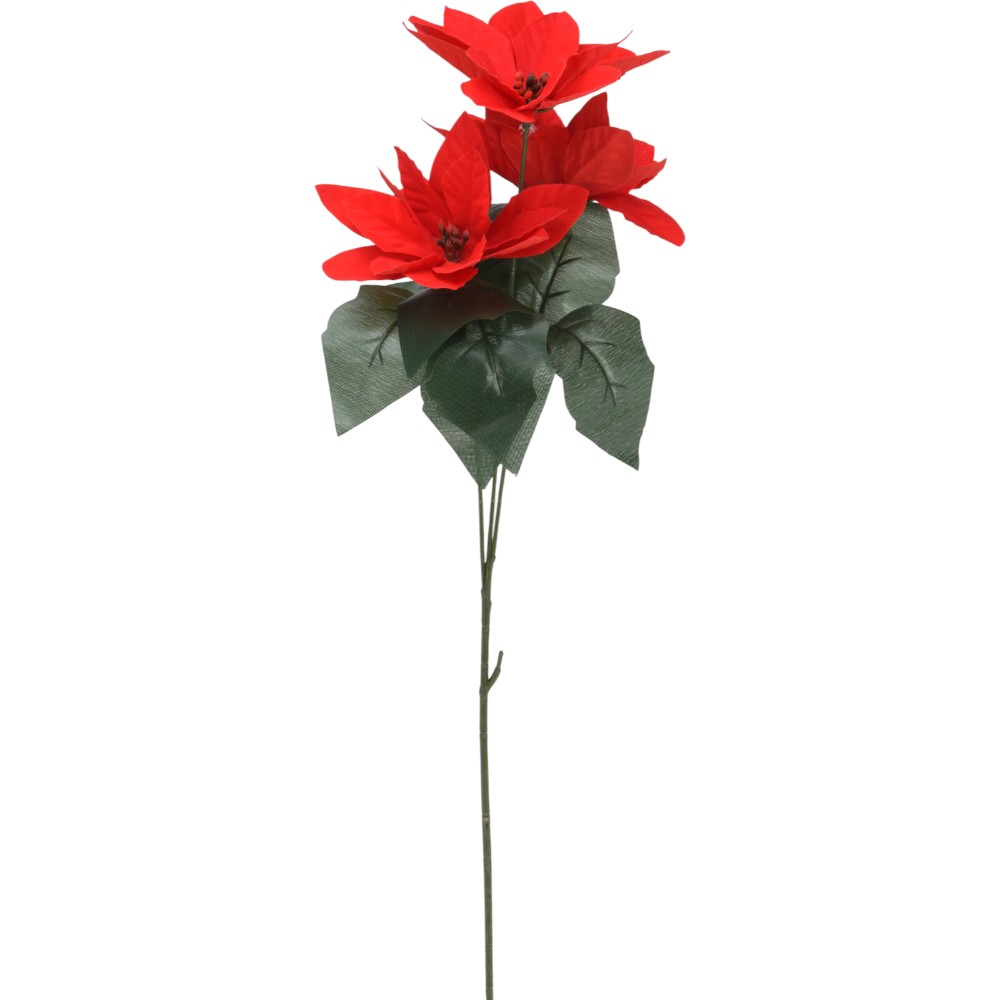 poinsettia-christmas-flower-red-green-3-head-64-cm