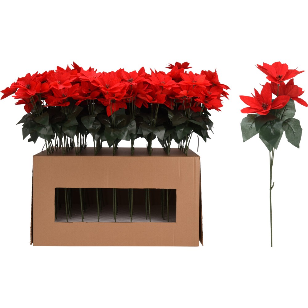 poinsettia-christmas-flower-red-green-3-head-64-cm