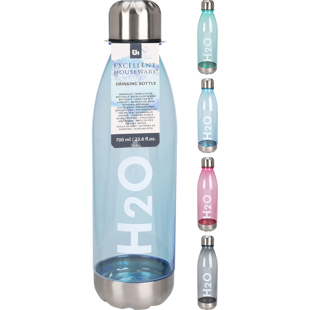 excellent-houseware-h20-plastic-sports-drinking-bottle-700ml-4-assorted-colours