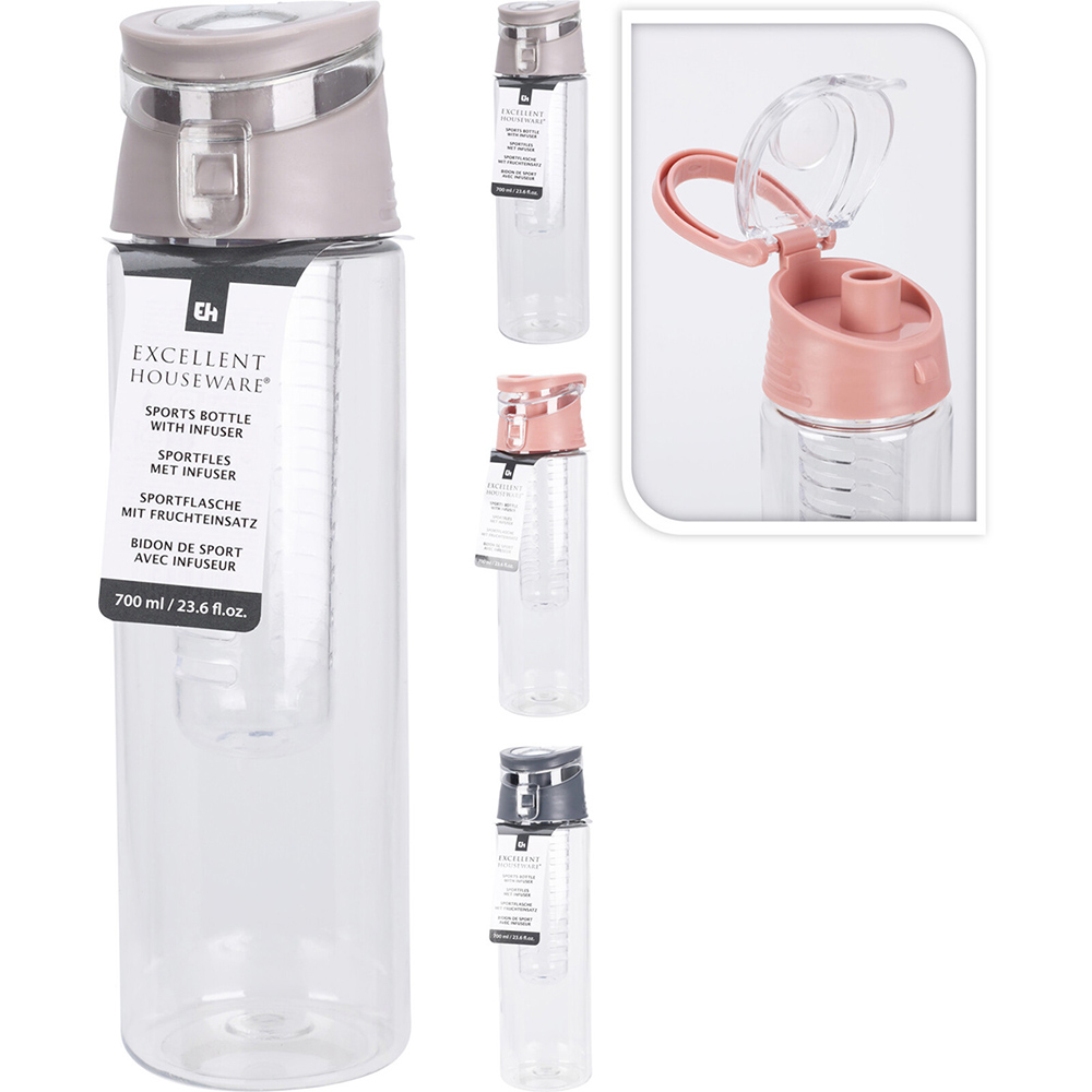 excellent-houseware-infuser-plastic-sports-bottle-700ml-3-assorted-colours