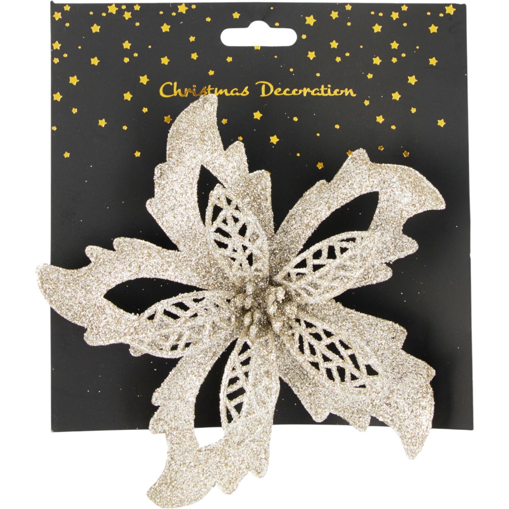 christmas-tree-clip-christmas-flower-glitter-silvergold-2-assorted-colours-2-assorted-designs