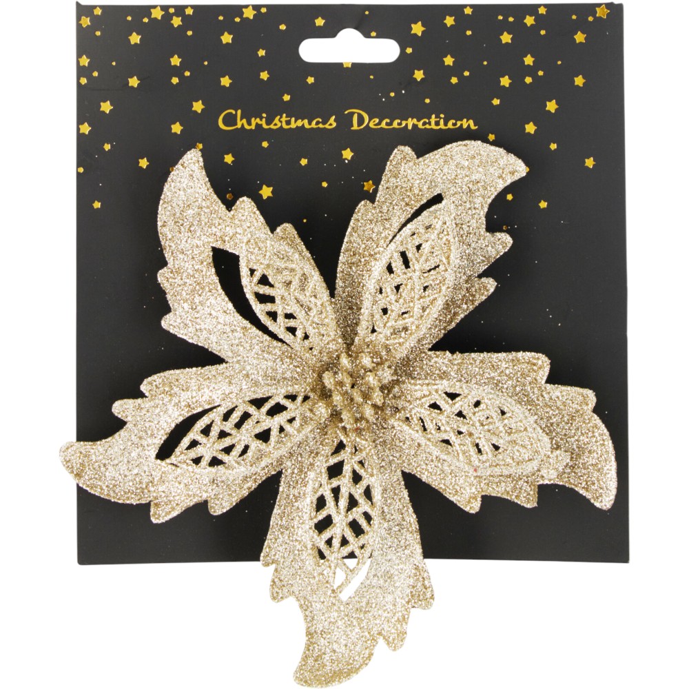 christmas-tree-clip-christmas-flower-glitter-silvergold-2-assorted-colours-2-assorted-designs