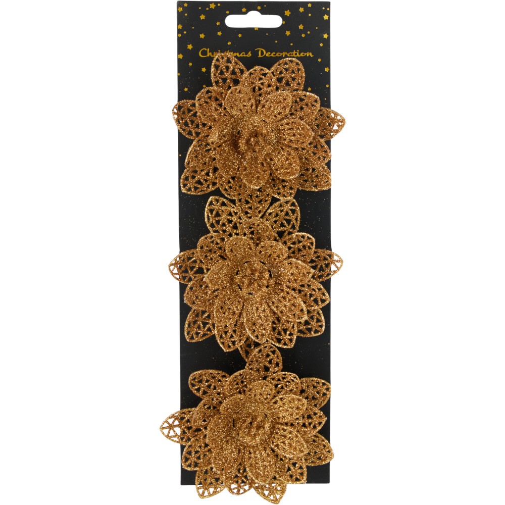 christmas-tree-clip-christmas-flower-glitter-set-of-3-psc-golden-4-assorted-designs