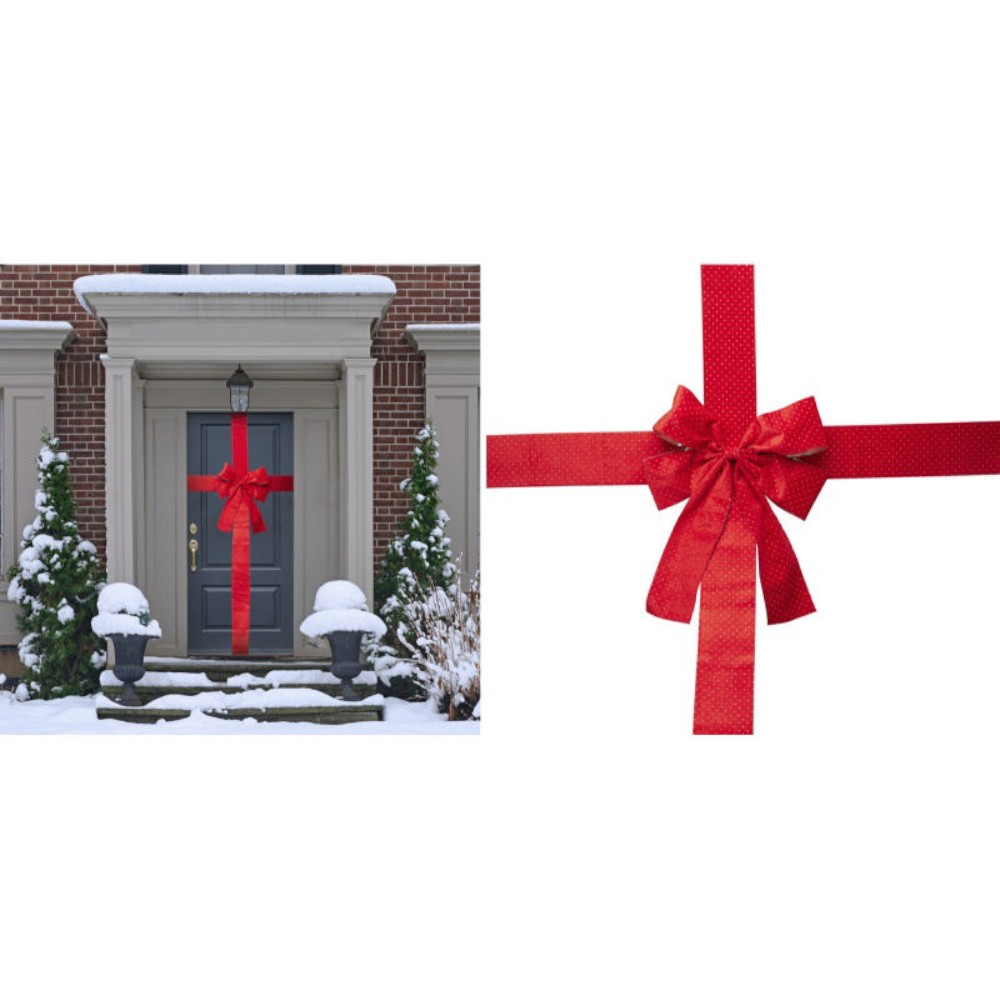 door-bow-42-cm-red
