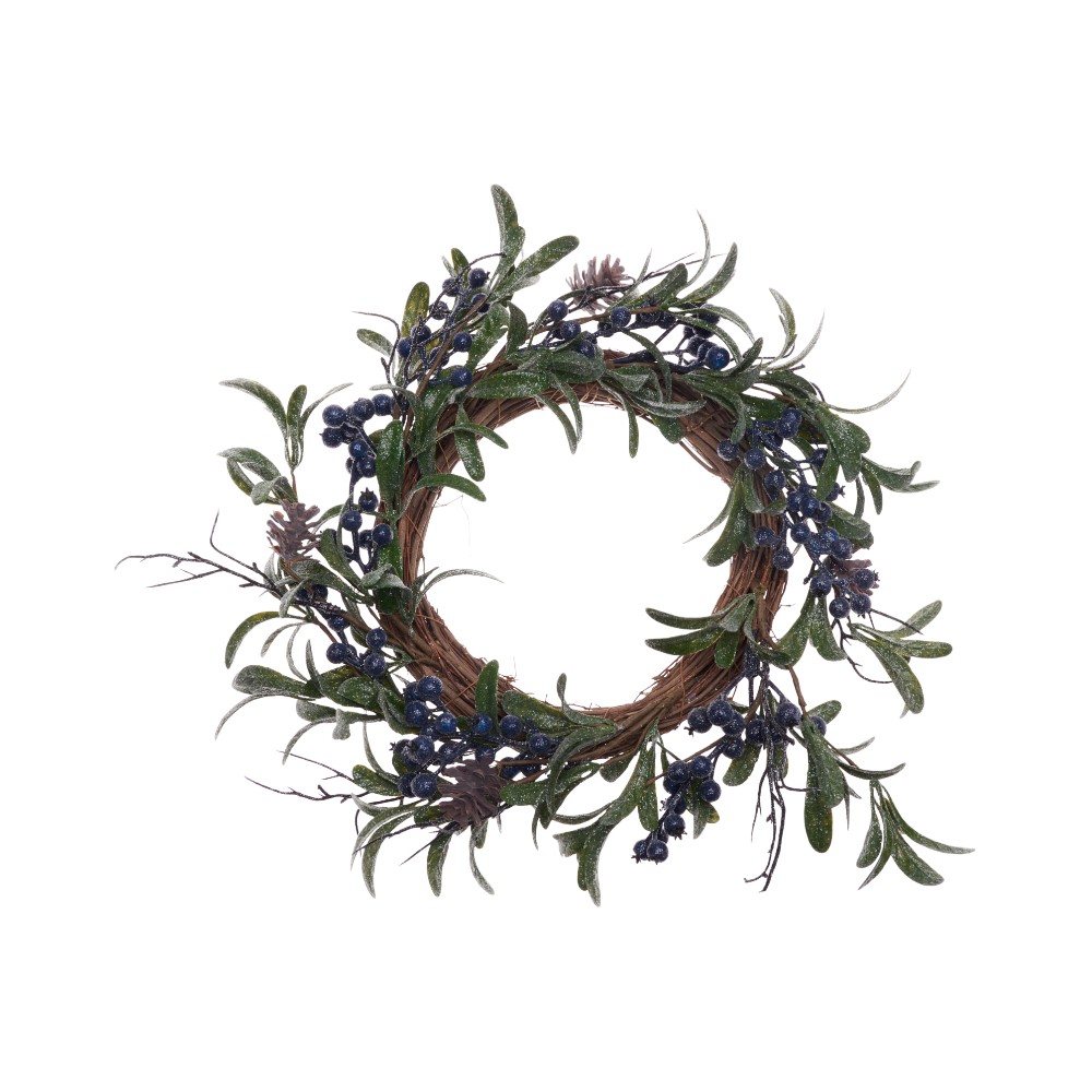 christmas-decorative-hanging-wreath-with-blueberries-30cm