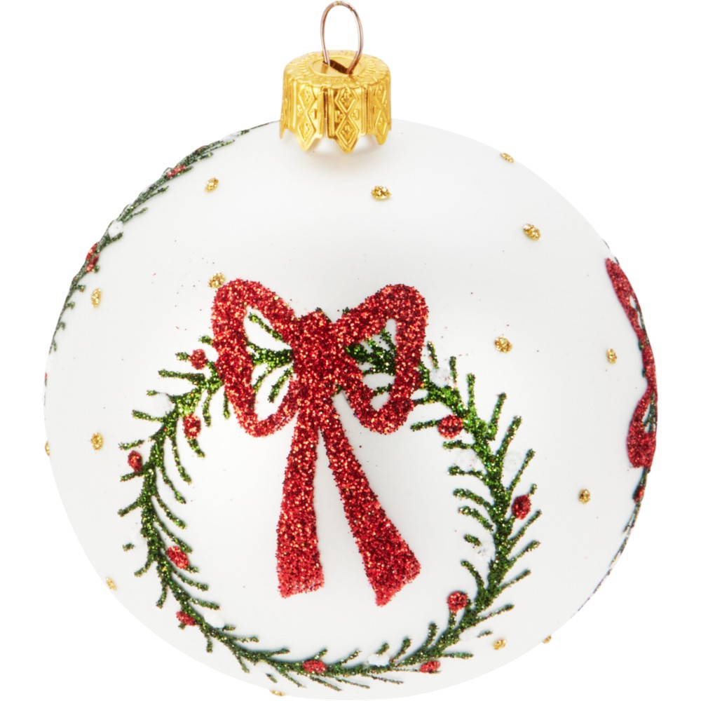 christmas-baubles-wreath-round-balls-glass-white-8-cm-2-assorted-designs