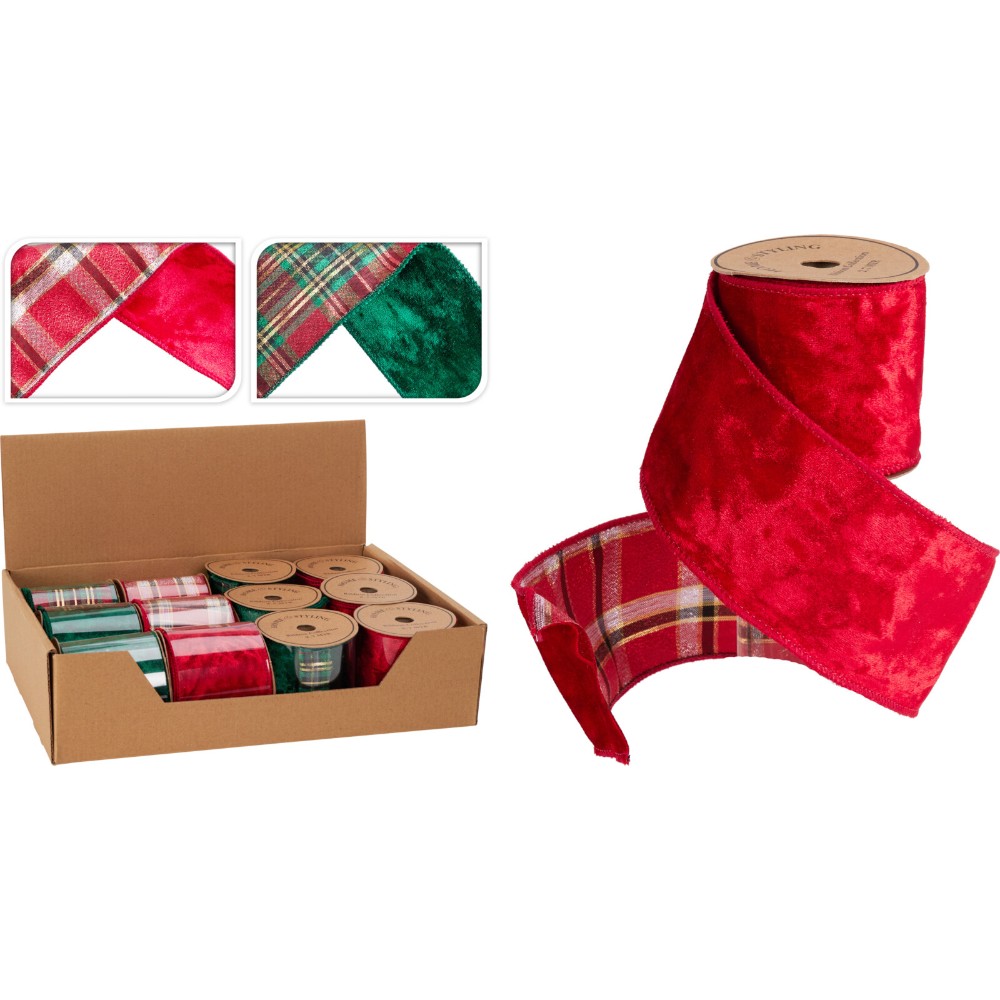 christmas-ribbon-check-6-cm-x-270-cm-2-assorted-colours