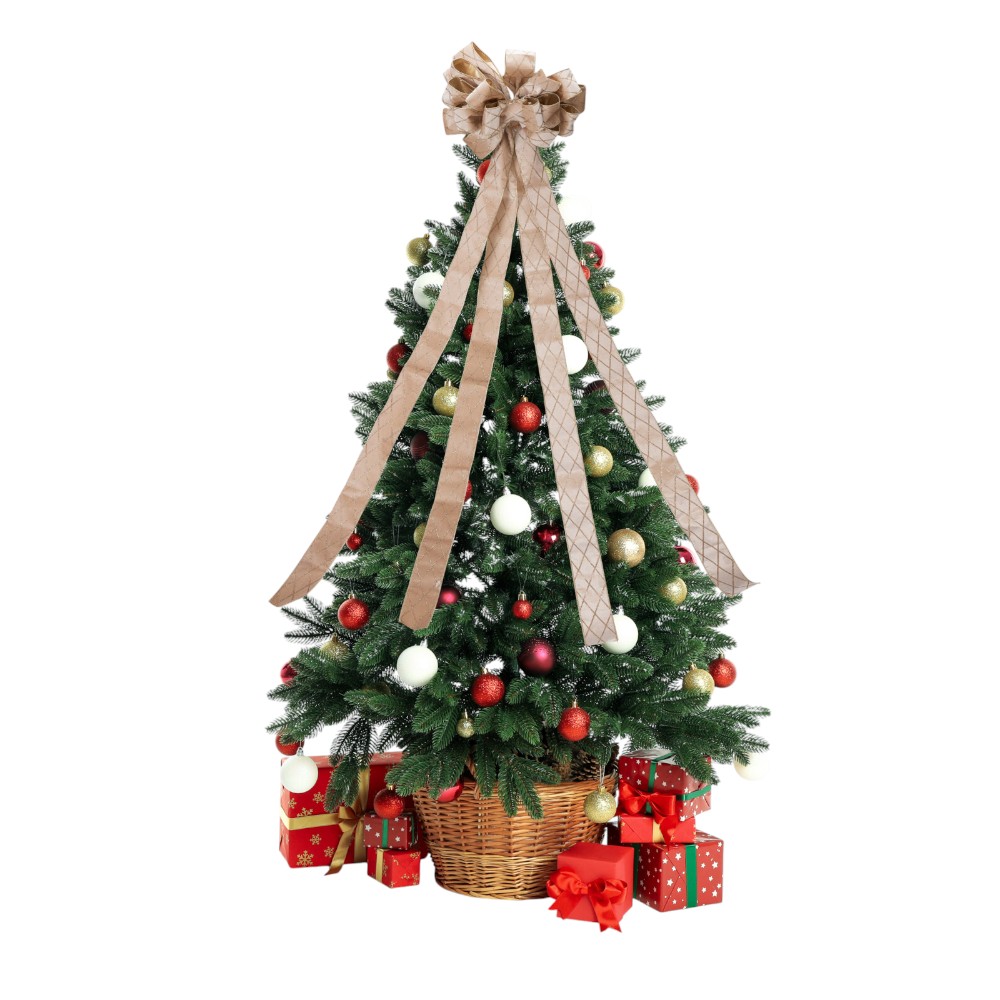 christmas-tree-top-bow-champagne-checks-colour-130-cm-x-33-cm