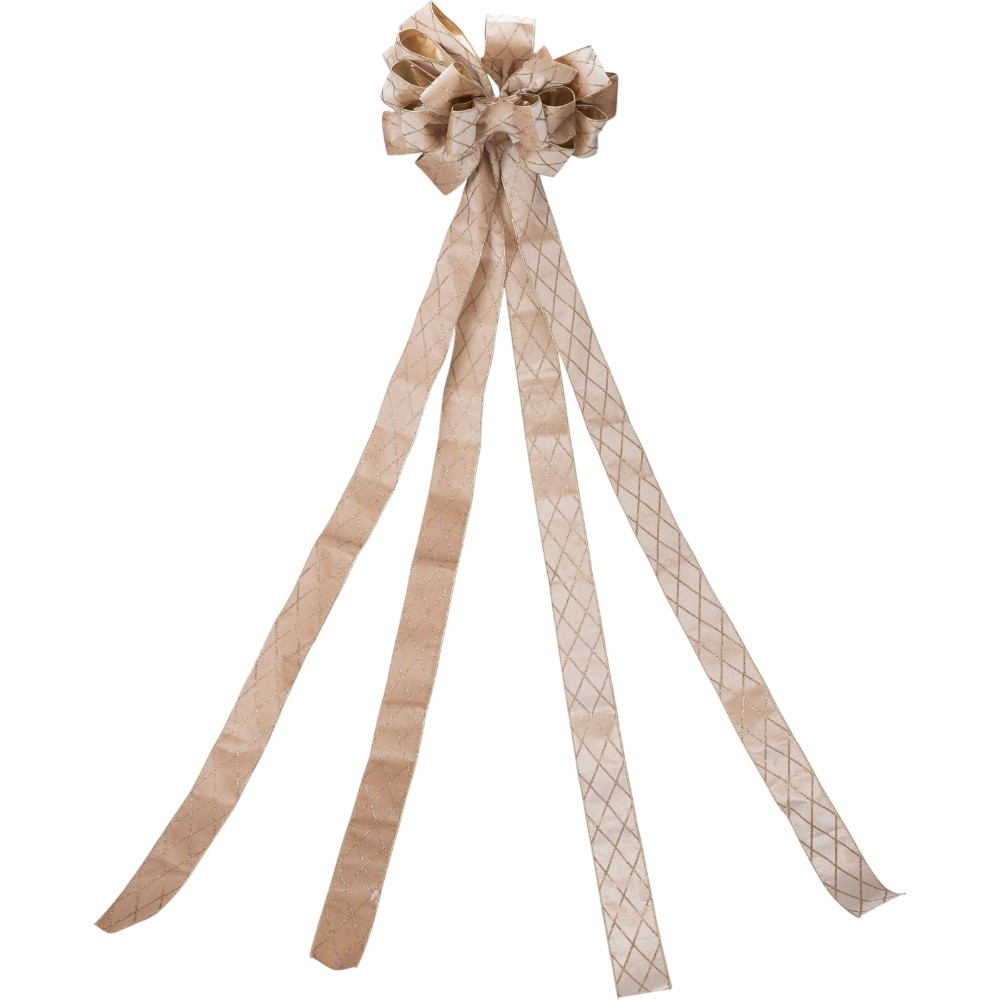 christmas-tree-top-bow-champagne-checks-colour-130-cm-x-33-cm