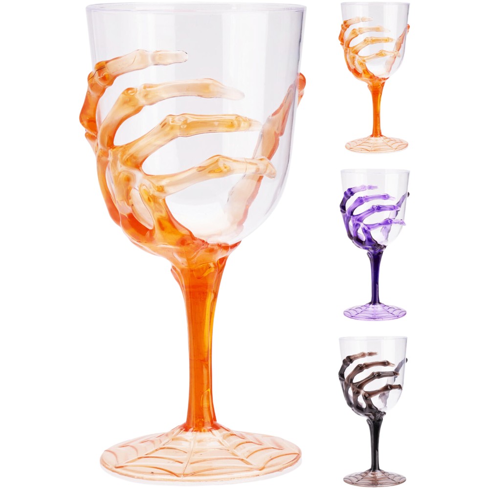 halloween-skeleton-hand-wine-glass-430ml-3-assorted-colours
