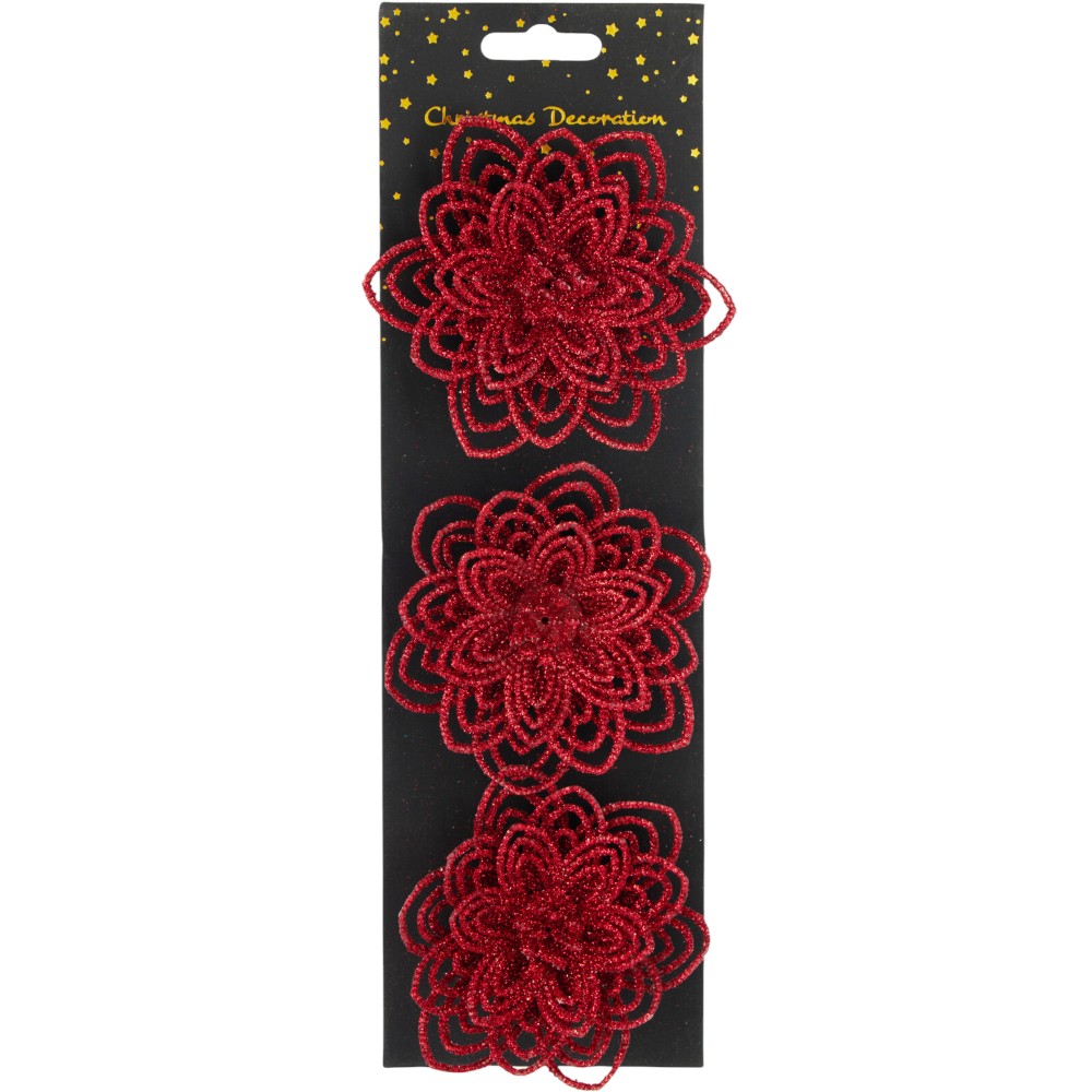 christmas-tree-clip-christmas-flower-glitter-set-of-3-psc-red-4-assorted-designs