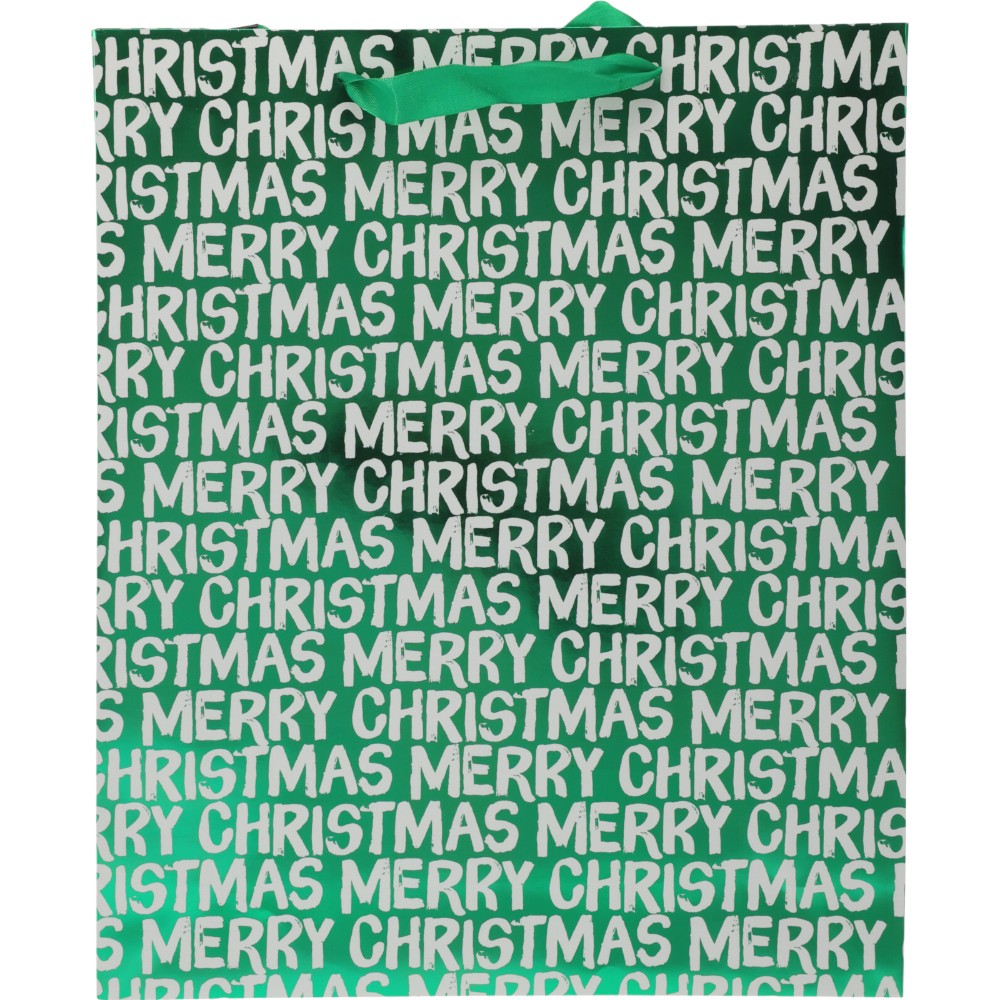 christmas-gift-bag-text-merry-christmas-small-4-assorted-colours