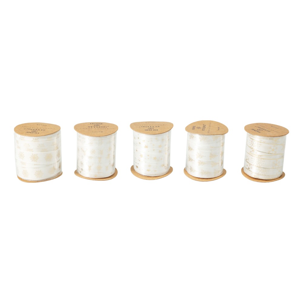 christmas-ribbon-cream-and-gold-1-cm-x-500-cm-5-assorted-designs