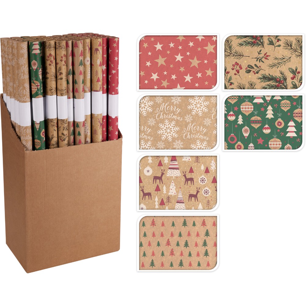christmas-gift-wrapping-paper-roll-70-cm-x-200-cm-mix-natural-brown-6-assorted-designs