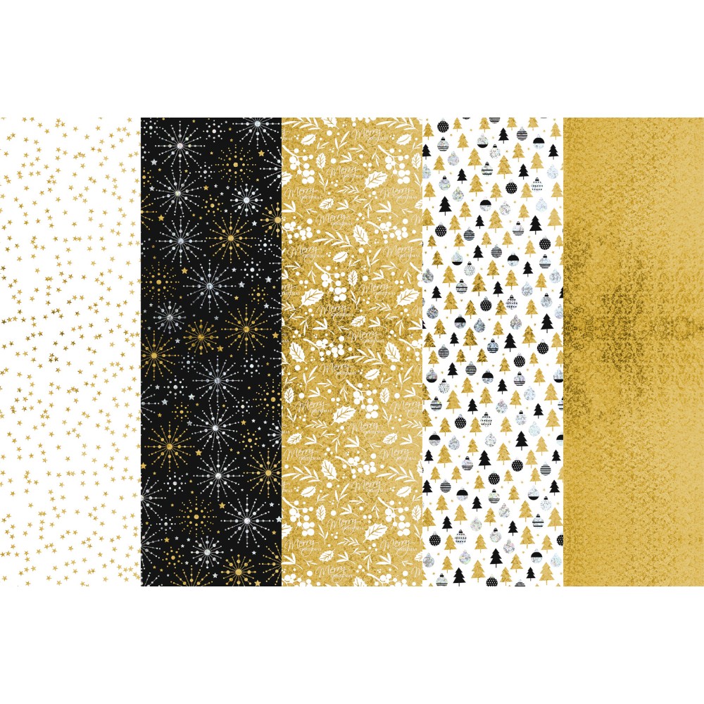 christmas-gift-wrapping-paper-roll-70-cm-x-150-cm-mix-golden-5-assorted-designs