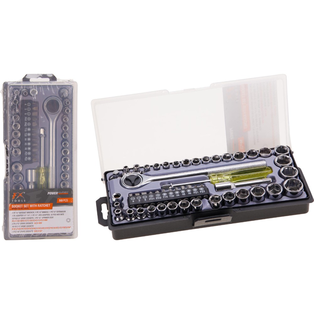 fx-tools-50-piece-steel-socket-set-with-ratchet