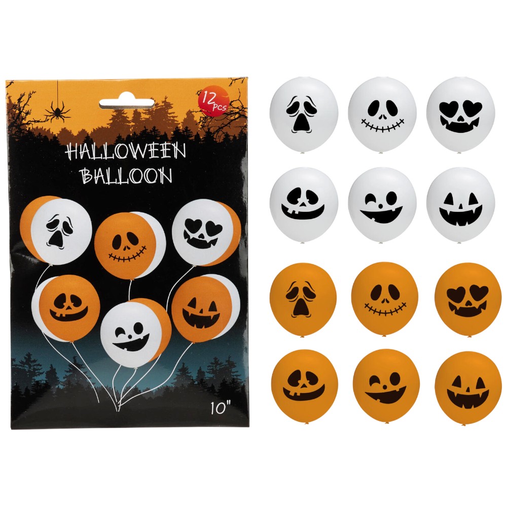 halloween-balloons-set-of-12-pieces-orange-and-white-25-cm
