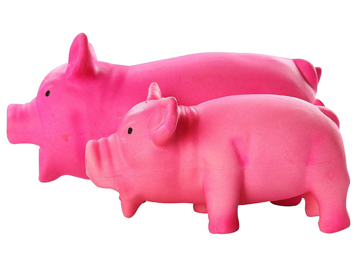 pet-toy-pink-squeaky-pig-medium-size