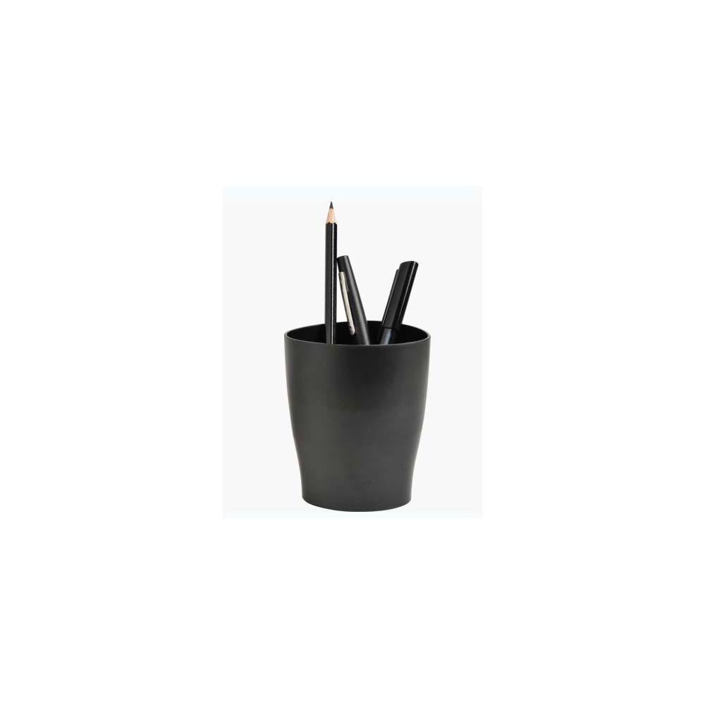 recycled-plastic-desk-pen-pencil-holder-black