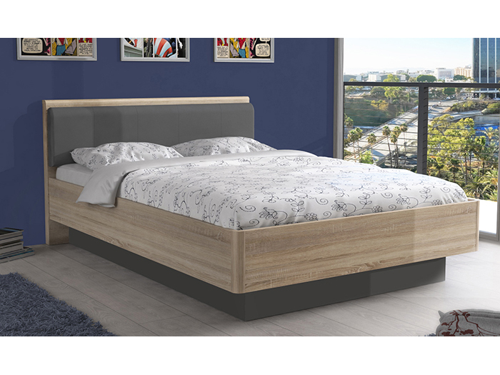 yoop-sonoma-oak-and-matt-grey-double-bed-frame-140cm-x-200cm