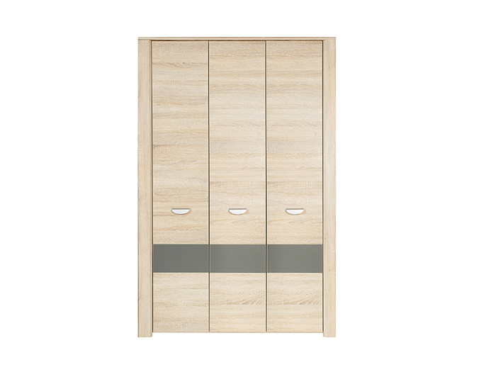 yoop-sonoma-oak-and-matte-grey-3-narrow-door-wardrobe-133-2cm-x-58cm-x-194-4cm