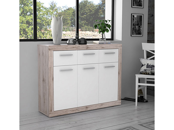 baccio-white-and-sand-oak-chest-with-3-drawers-and-3-doors-118cm-x-34cm-x-91-8cm