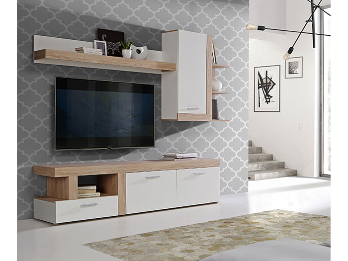 juleda-sonoma-oak-and-white-matt-wall-unit-217cm-x-41cm-x-194cm